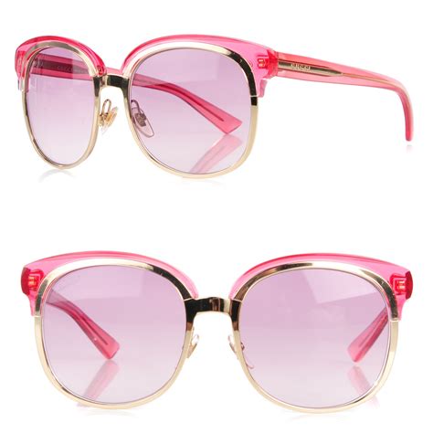 gucci pink studded glasses|pink Gucci sunglasses for women.